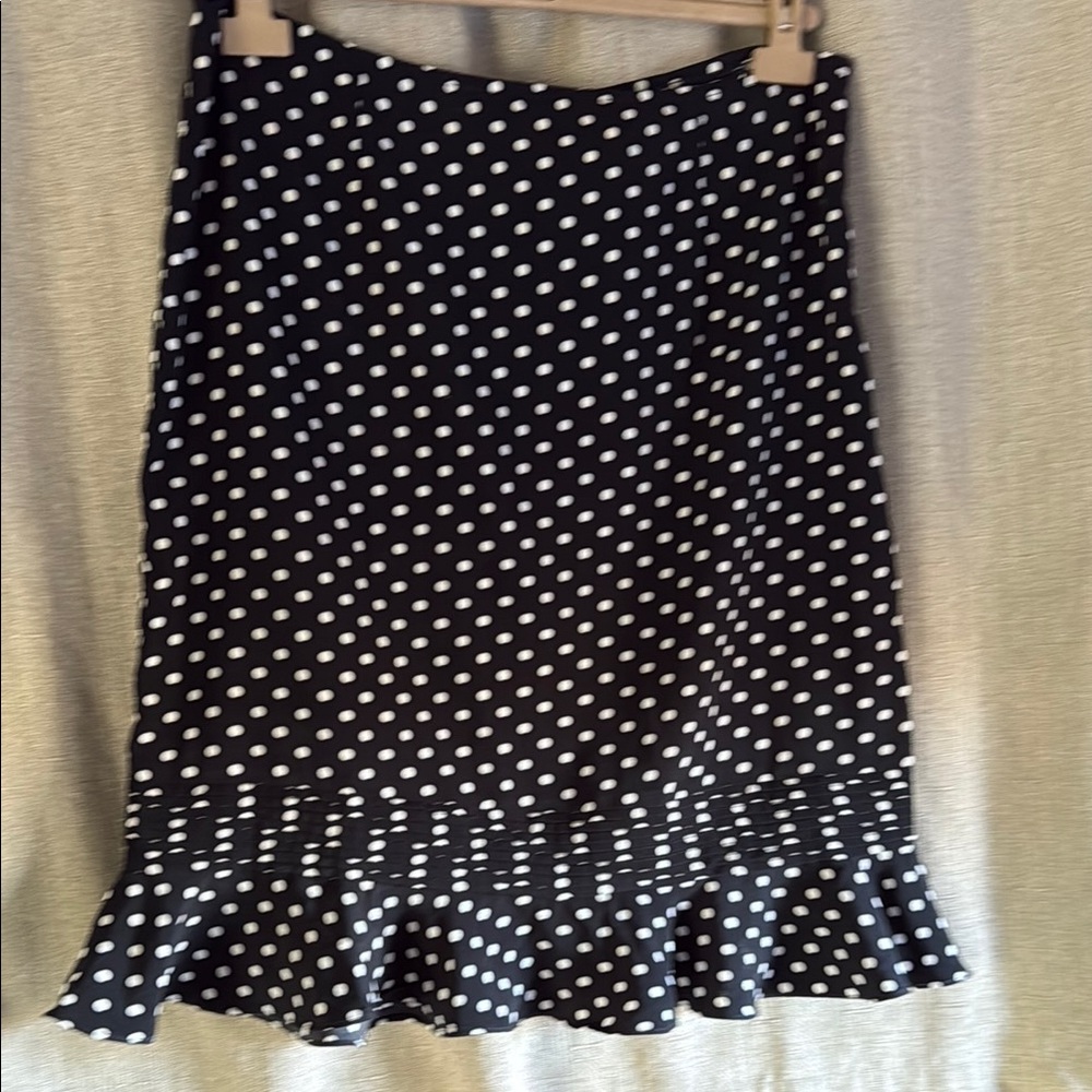 Polka Dot Black and White Skirt 12P